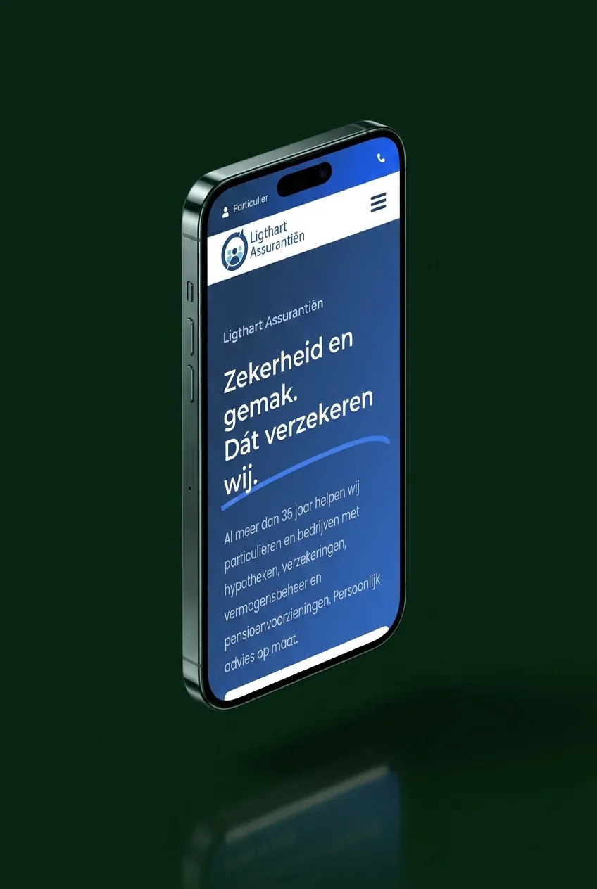Website van Ligthart Assurantiën
