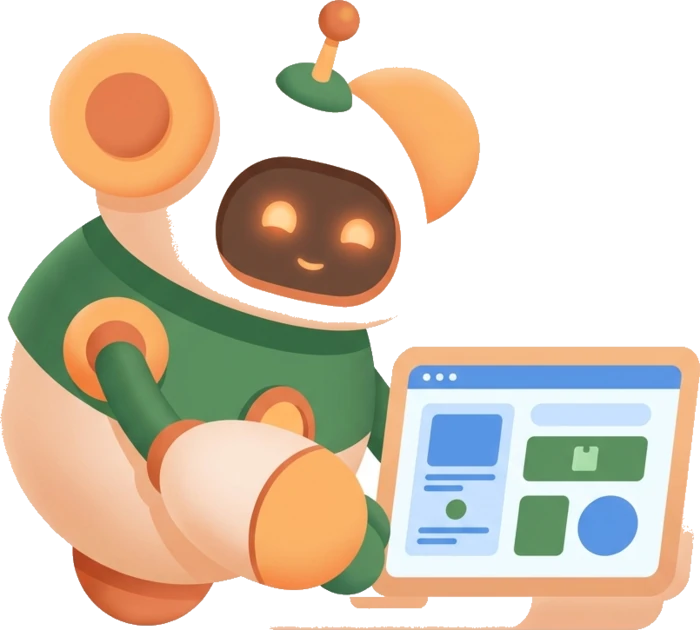Een AI-agent leest een website